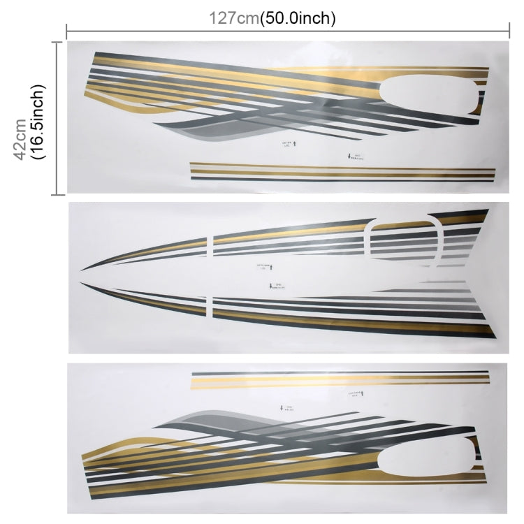 5 PCS SUV Body Decorative Strip Brand Car Streamline Shining Sticker for Toyota Prado 2010 Version by buy2fix