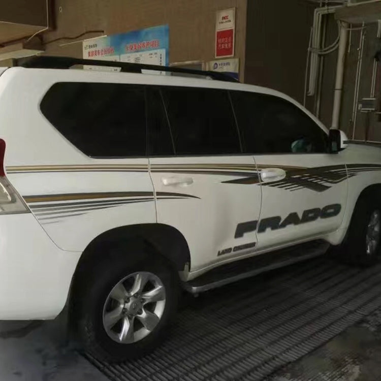 5 PCS SUV Body Decorative Strip Brand Car Streamline Shining Sticker for Toyota Prado 2010 Version by buy2fix