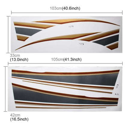 5 PCS SUV Body Decorative Strip Brand Car Streamline Shining Sticker for Toyota Prado4000 2011 Version by buy2fix