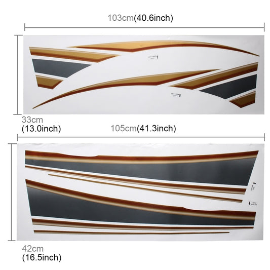 5 PCS SUV Body Decorative Strip Brand Car Streamline Shining Sticker for Toyota Prado4000 2011 Version by buy2fix