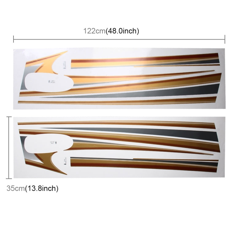 5 PCS SUV Body Decorative Strip Brand Car Streamline Shining Sticker for Toyota Prado4000 2011 Version by buy2fix