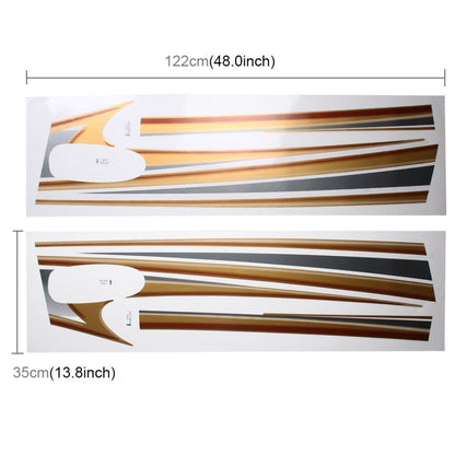 5 PCS SUV Body Decorative Strip Brand Car Streamline Shining Sticker for Toyota Prado4000 2011 Version by buy2fix