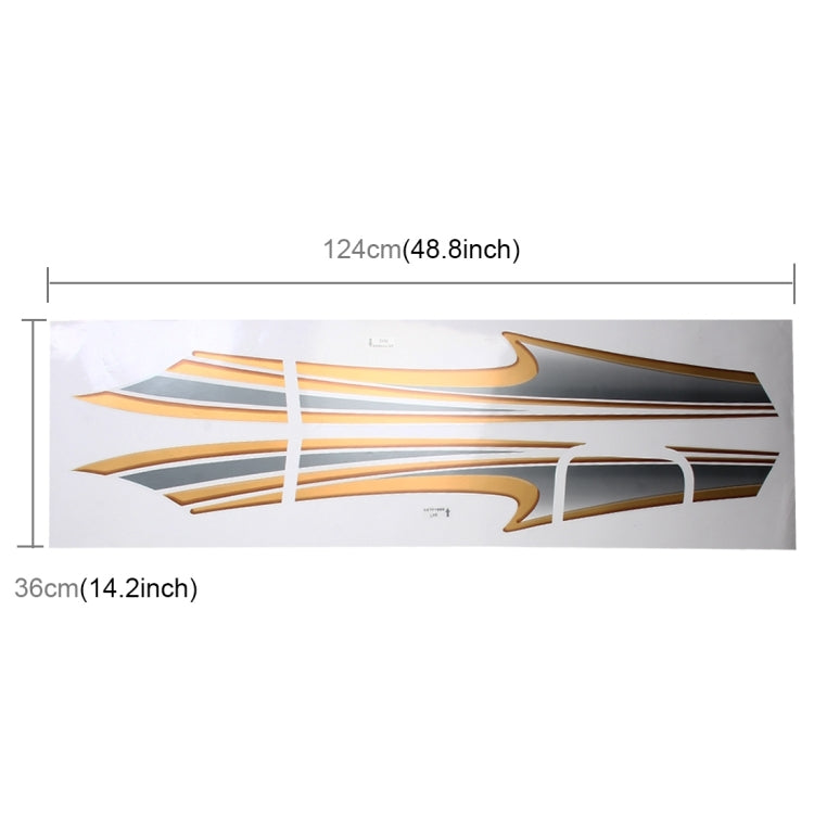 5 PCS SUV Body Decorative Strip Brand Car Streamline Shining Sticker for Toyota Prado4000 2011 Version by buy2fix