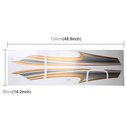 5 PCS SUV Body Decorative Strip Brand Car Streamline Shining Sticker for Toyota Prado4000 2011 Version by buy2fix