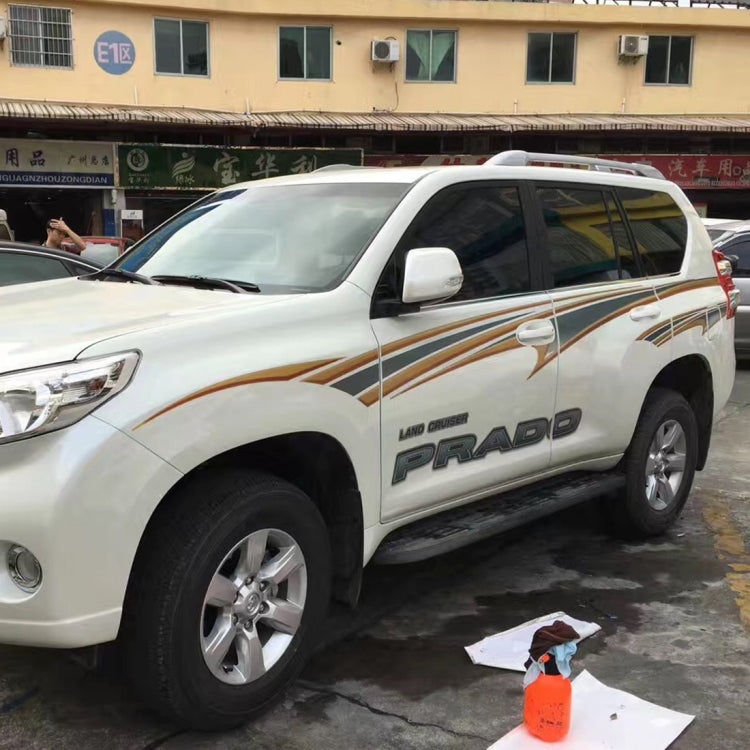 5 PCS SUV Body Decorative Strip Brand Car Streamline Shining Sticker for Toyota Prado4000 2011 Version by buy2fix