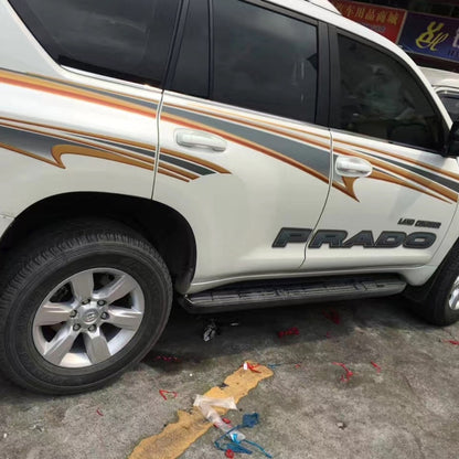 5 PCS SUV Body Decorative Strip Brand Car Streamline Shining Sticker for Toyota Prado4000 2011 Version by buy2fix