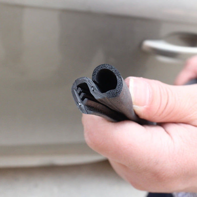 80cm B Shape Car Decorative Strip Rubber Chrome Decoration Strip Door Seal Window Seal by buy2fix