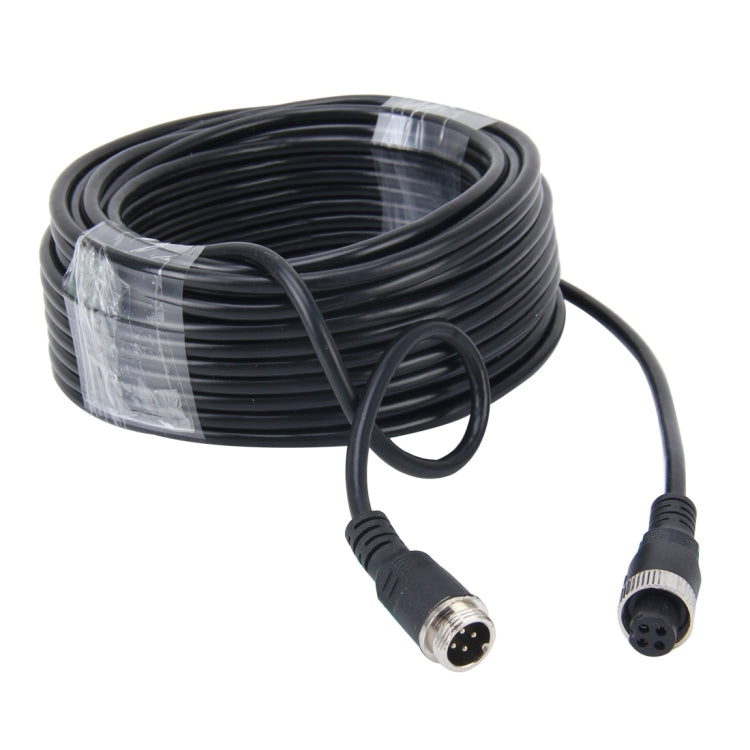 15m M12 4P Aviation Connector Video Audio Extend Cable for CCTV Camera DVR - DIY Cables by buy2fix | Online Shopping UK | buy2fix