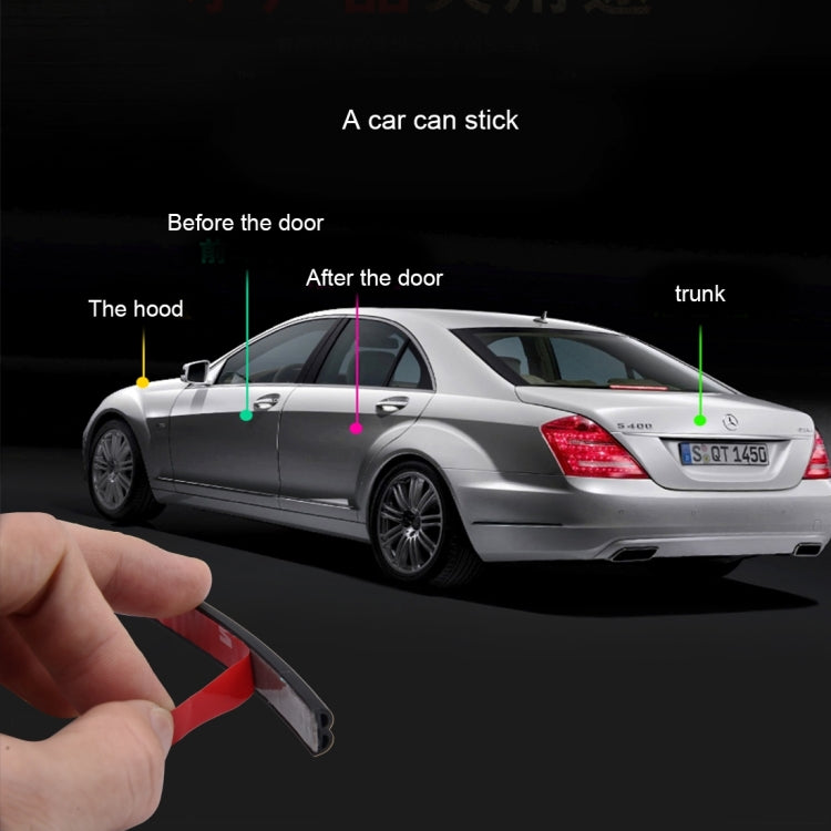4m B Shape Car Decorative Strip Rubber Chrome Decoration Strip Door Seal Window Seal by buy2fix