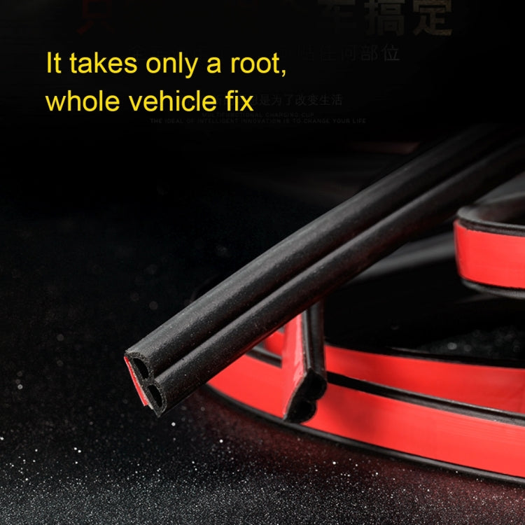 4m B Shape Car Decorative Strip Rubber Chrome Decoration Strip Door Seal Window Seal by buy2fix