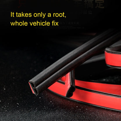 4m B Shape Car Decorative Strip Rubber Chrome Decoration Strip Door Seal Window Seal by buy2fix