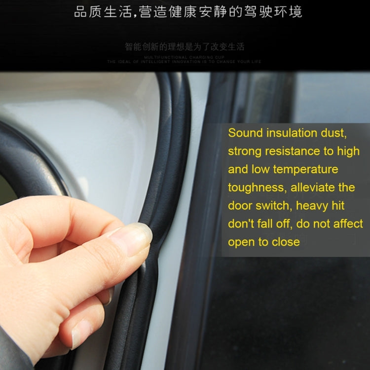 4m B Shape Car Decorative Strip Rubber Chrome Decoration Strip Door Seal Window Seal by buy2fix