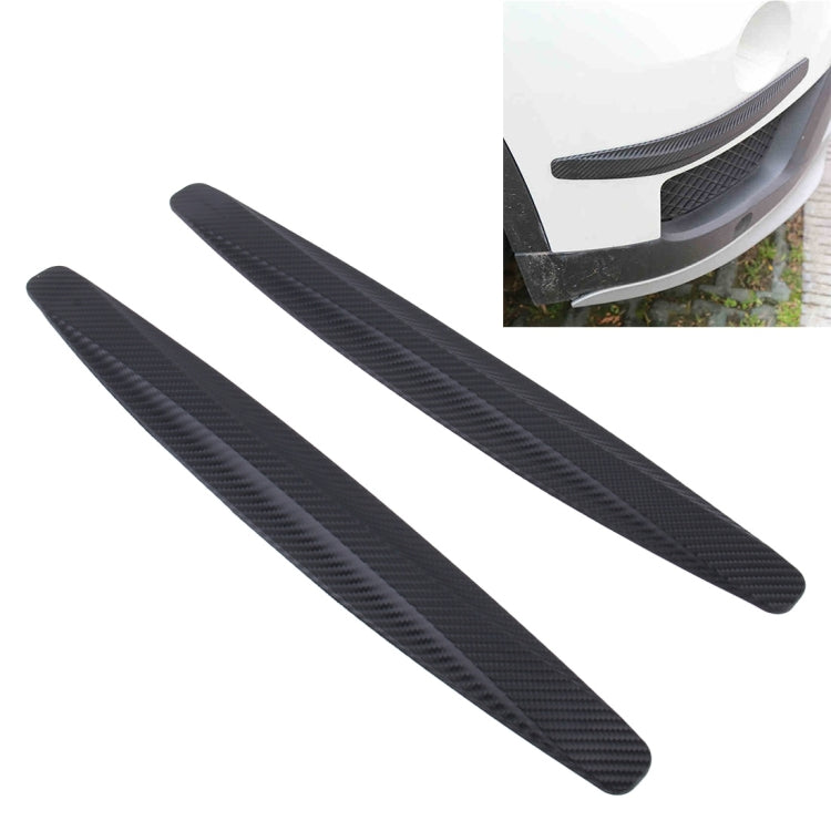 2 PCS Universal Car Body Carbon Fiber Bumper Guard Protector Sticker/Car Crash Bar Bumper Strips /Car Crash Strips/Anti-rub Strips/Anti-rub Bar(Black) by buy2fix