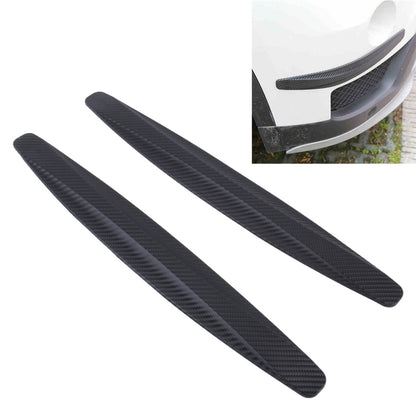 2 PCS Universal Car Body Carbon Fiber Bumper Guard Protector Sticker/Car Crash Bar Bumper Strips /Car Crash Strips/Anti-rub Strips/Anti-rub Bar(Black) by buy2fix