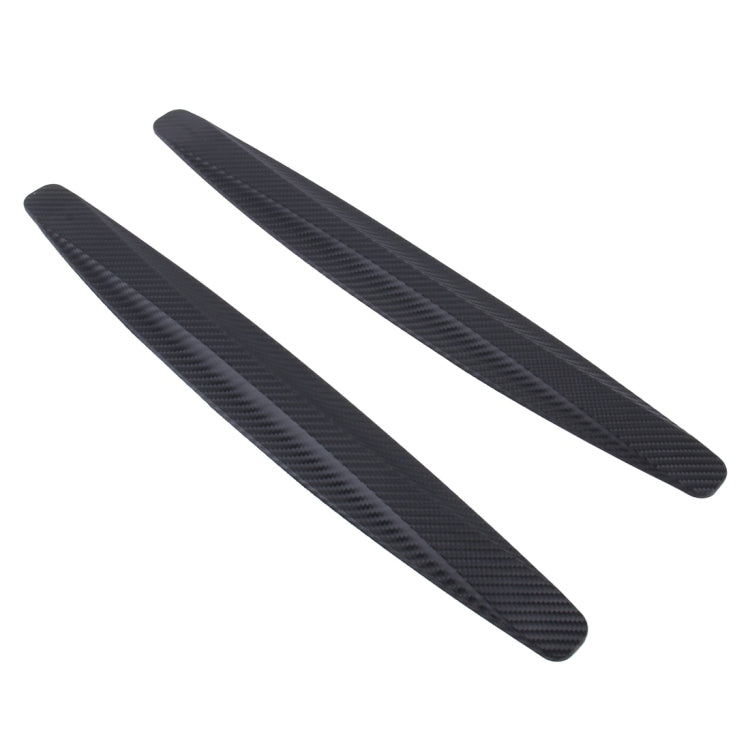 2 PCS Universal Car Body Carbon Fiber Bumper Guard Protector Sticker/Car Crash Bar Bumper Strips /Car Crash Strips/Anti-rub Strips/Anti-rub Bar(Black) by buy2fix