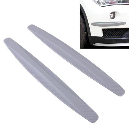 2 PCS Universal Car Body Carbon Fiber Bumper Guard Protector Sticker/Car Crash Bar Bumper Strips /Car Crash Strips/Anti-rub Strips/Anti-rub Bar(Grey) by buy2fix