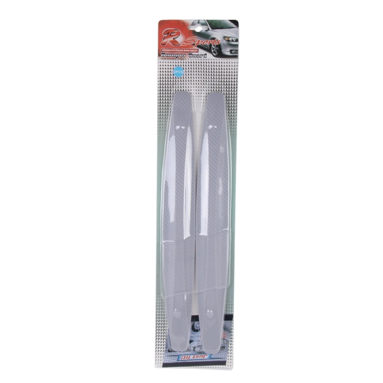 2 PCS Universal Car Body Carbon Fiber Bumper Guard Protector Sticker/Car Crash Bar Bumper Strips /Car Crash Strips/Anti-rub Strips/Anti-rub Bar(Grey) by buy2fix
