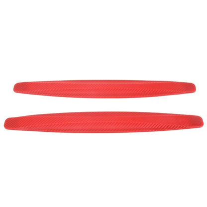 2 PCS Universal Car Body Carbon Fiber Bumper Guard Protector Sticker/Car Crash Bar Bumper Strips /Car Crash Strips/Anti-rub Strips/Anti-rub Bar(Red) by buy2fix