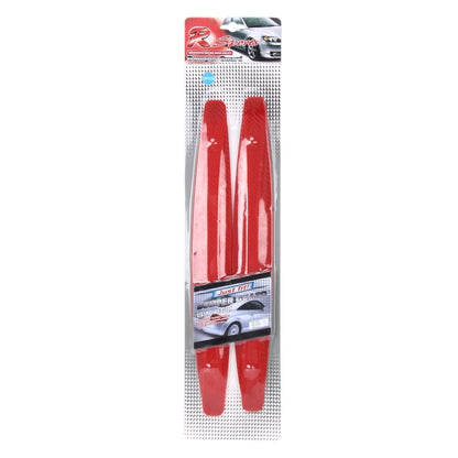 2 PCS Universal Car Body Carbon Fiber Bumper Guard Protector Sticker/Car Crash Bar Bumper Strips /Car Crash Strips/Anti-rub Strips/Anti-rub Bar(Red) by buy2fix