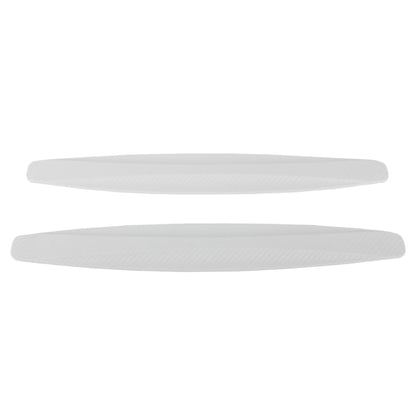 2 PCS Universal Car Body Carbon Fiber Bumper Guard Protector Sticker/Car Crash Bar Bumper Strips /Car Crash Strips/Anti-rub Strips/Anti-rub Bar(White) by buy2fix