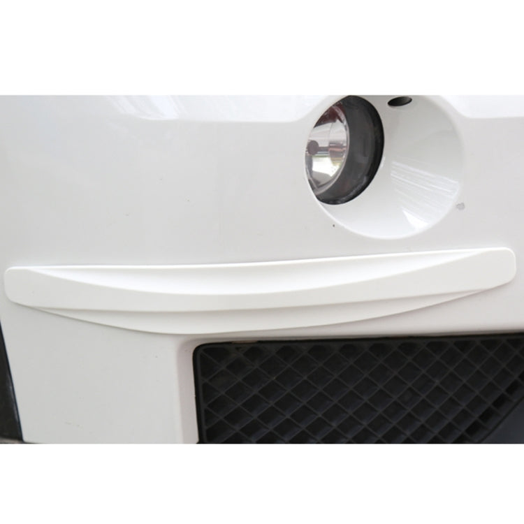 2 PCS Universal Car Body Carbon Fiber Bumper Guard Protector Sticker/Car Crash Bar Bumper Strips /Car Crash Strips/Anti-rub Strips/Anti-rub Bar(White) by buy2fix