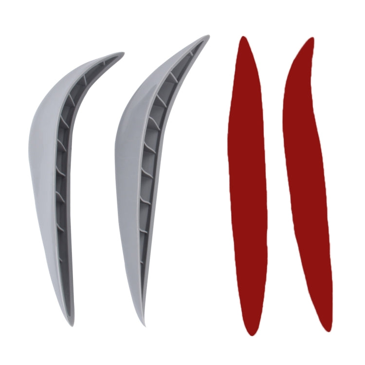 2 PCS YI-237 Universal Car Body Bumper Guard Protector Sticker Turning Guard/Car Crash Bar Bumper Strips /Car Crash Strips/Anti-rub Strips/Anti-rub Bar(Grey) by buy2fix