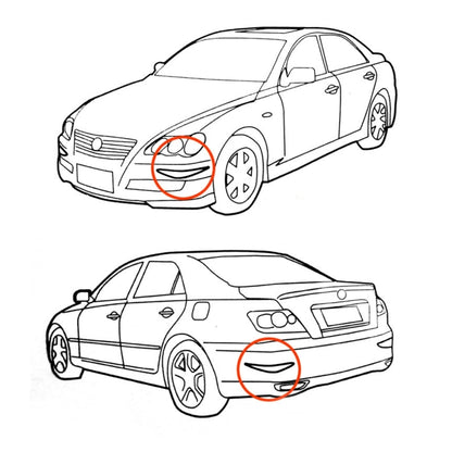 2 PCS YI-237 Universal Car Body Bumper Guard Protector Sticker Turning Guard/Car Crash Bar Bumper Strips /Car Crash Strips/Anti-rub Strips/Anti-rub Bar(Grey) by buy2fix