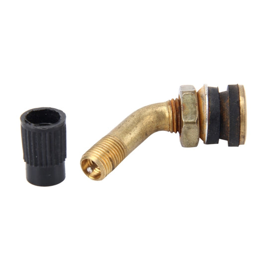 Car Motorcycle Bike Universal Yellow Copper Valve Adaptor Tyre Tube Extension Adapter - Replacement Parts by buy2fix | Online Shopping UK | buy2fix