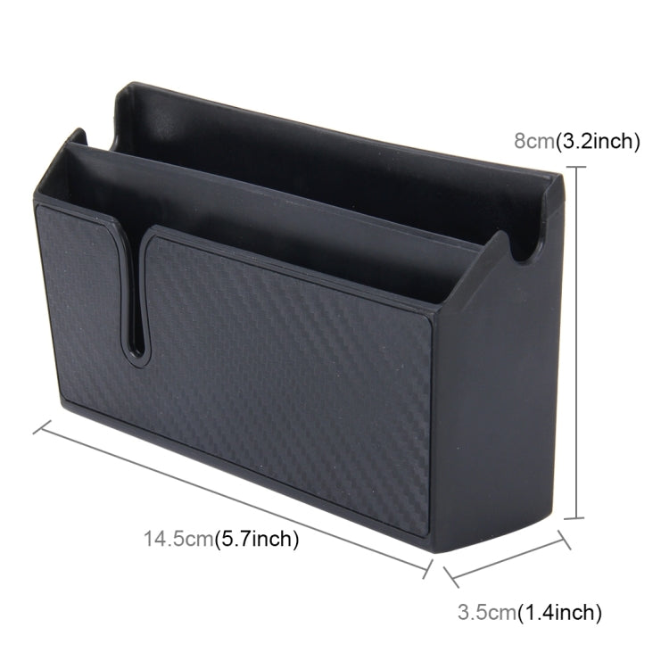 Car EVA Carrying Organizer Storage Double-layer Sticker Bag for Phone Coin Key and Other Small Items(Big Size) by buy2fix