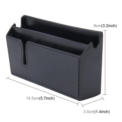 Car EVA Carrying Organizer Storage Double-layer Sticker Bag for Phone Coin Key and Other Small Items(Big Size) by buy2fix