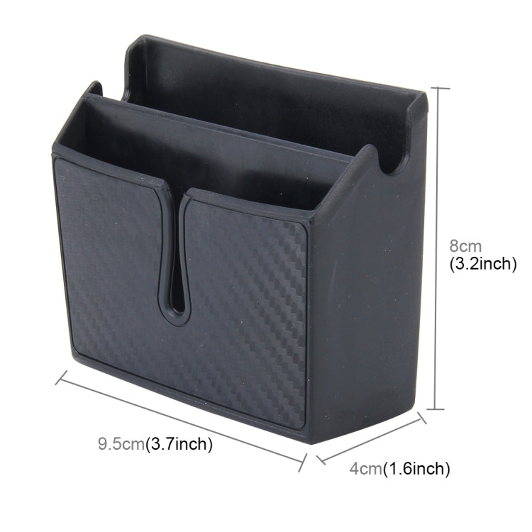 Car EVA Carrying Organizer Storage Double-layer Sticker Bag for Phone Coin Key and Other Small Items(Small Size) by buy2fix