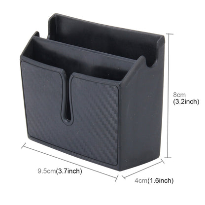 Car EVA Carrying Organizer Storage Double-layer Sticker Bag for Phone Coin Key and Other Small Items(Small Size) by buy2fix