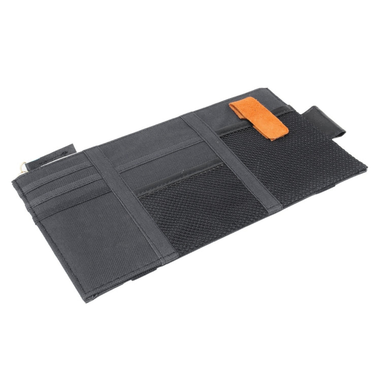 Multi-functional Auto Car Sun Visor Sunglass Holder Card Storage Holder Inner Pouch Bag (Black) - Sunglasses & Glasses Clips by buy2fix | Online Shopping UK | buy2fix