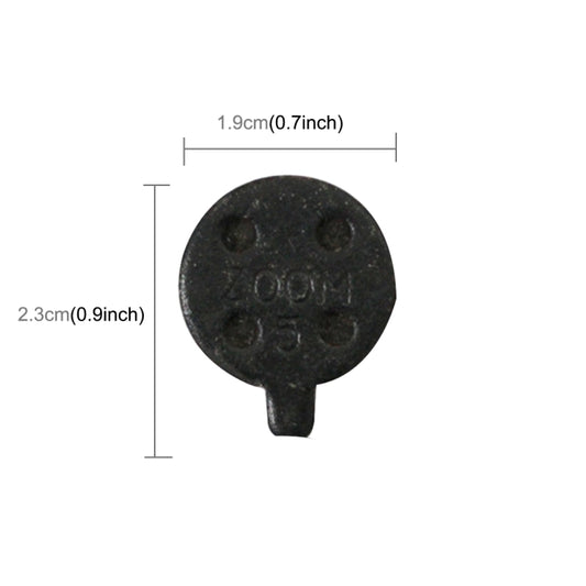 2 PCS Universal Metal Brake Disc Pads for Bike and Skateboard(Black) - Motorbike Brakes by buy2fix | Online Shopping UK | buy2fix