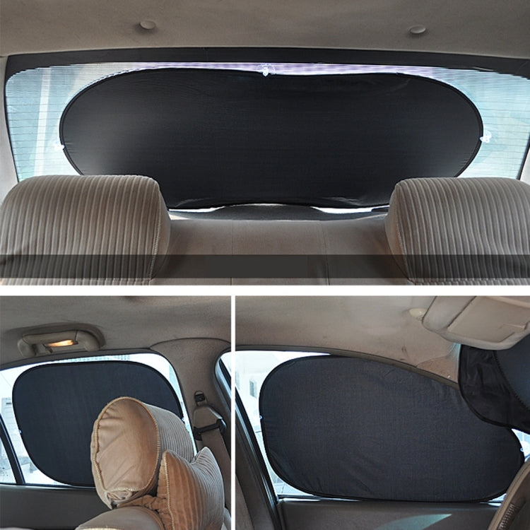 6 in 1 Summer Accessories Coated Silver Car Sun Shade Cloth Set by buy2fix