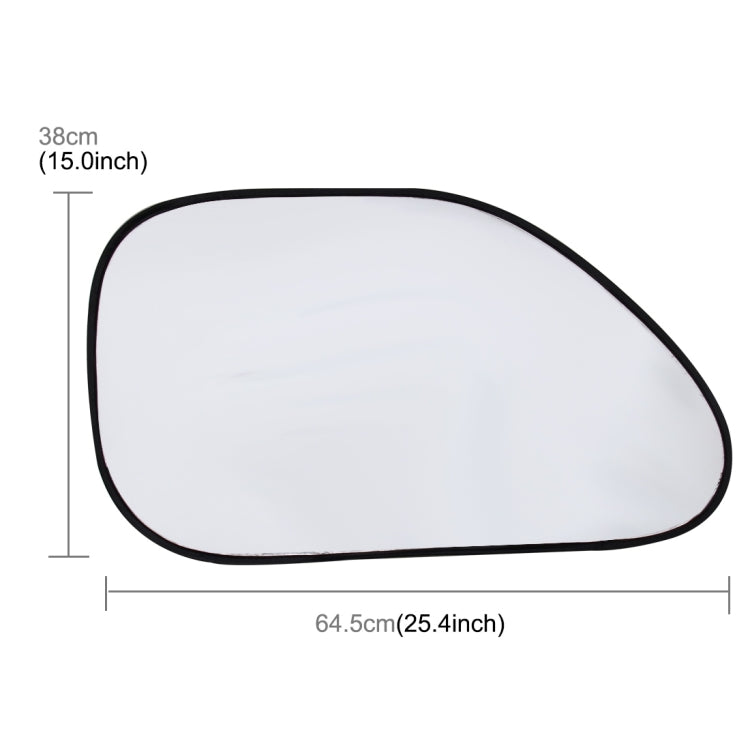 6 in 1 Summer Accessories Coated Silver Car Sun Shade Cloth Set by buy2fix