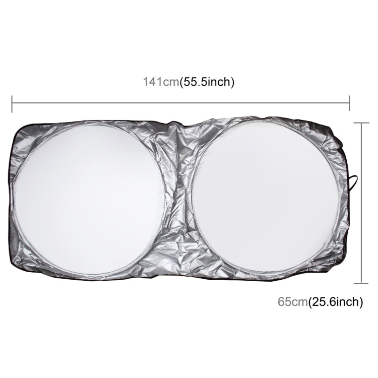 6 in 1 Summer Accessories Coated Silver Car Sun Shade Cloth Set by buy2fix