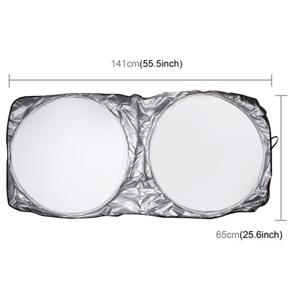 6 in 1 Summer Accessories Coated Silver Car Sun Shade Cloth Set by buy2fix