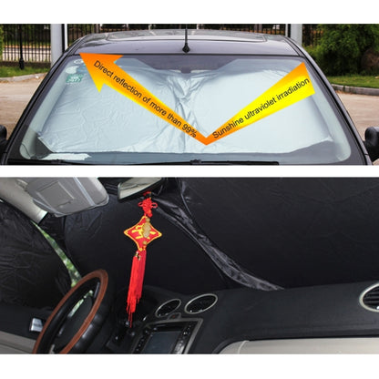 6 in 1 Summer Accessories Coated Silver Car Sun Shade Cloth Set by buy2fix