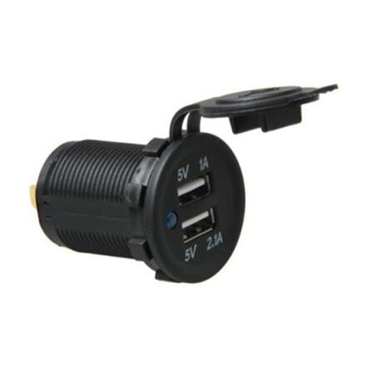 Car Motorcycle ABS Dual Port Charger - DIY Modified Charger by buy2fix | Online Shopping UK | buy2fix