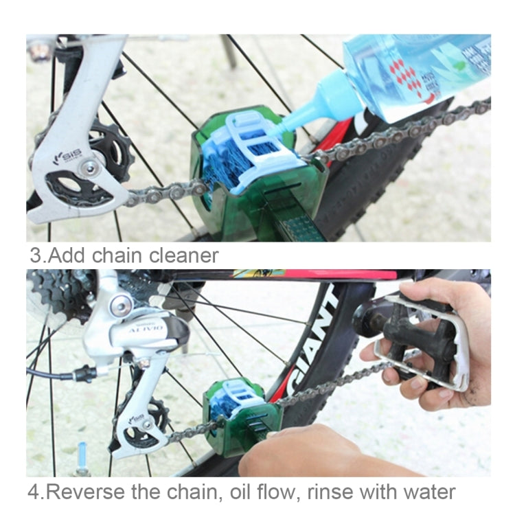 CYLION Multifunctional Quick Wash Brushes Tool kits Chain Cleaner for Bicycle by buy2fix