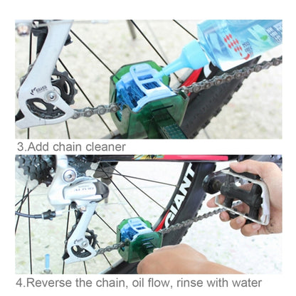 CYLION Multifunctional Quick Wash Brushes Tool kits Chain Cleaner for Bicycle by buy2fix
