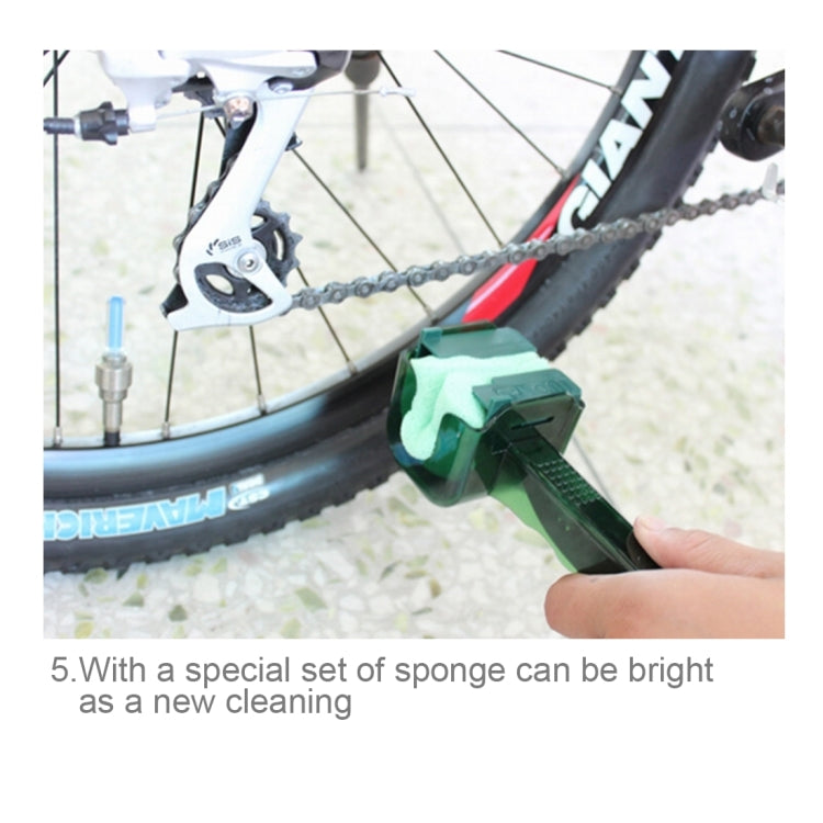 CYLION Multifunctional Quick Wash Brushes Tool kits Chain Cleaner for Bicycle by buy2fix