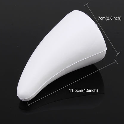 Car Rubber Exterior Decorative Horn(White) by buy2fix