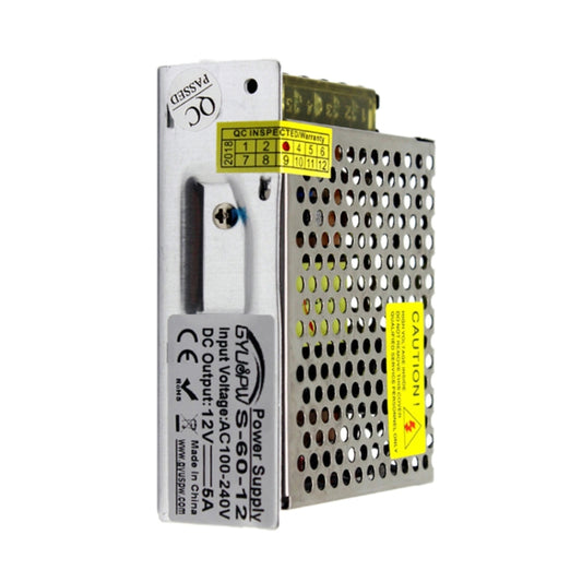 S-60-12 60W AC110/220V to DC 12V 5A  Power Inverter Power converter - Step-down Transformer by buy2fix | Online Shopping UK | buy2fix