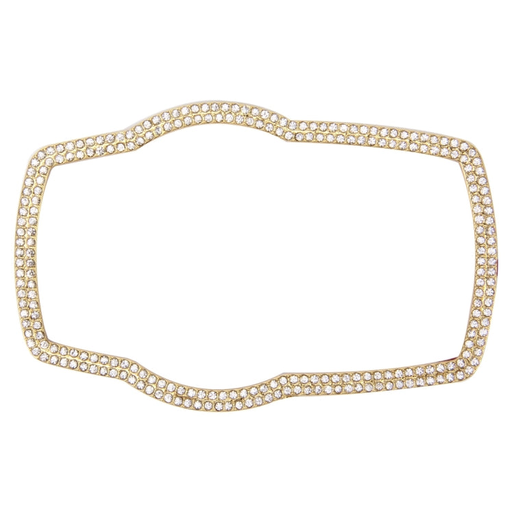 Car Aluminum Steering Wheel Decoration Ring with Diamonds For BMW(Gold) by buy2fix