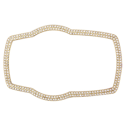 Car Aluminum Steering Wheel Decoration Ring with Diamonds For BMW(Gold) by buy2fix