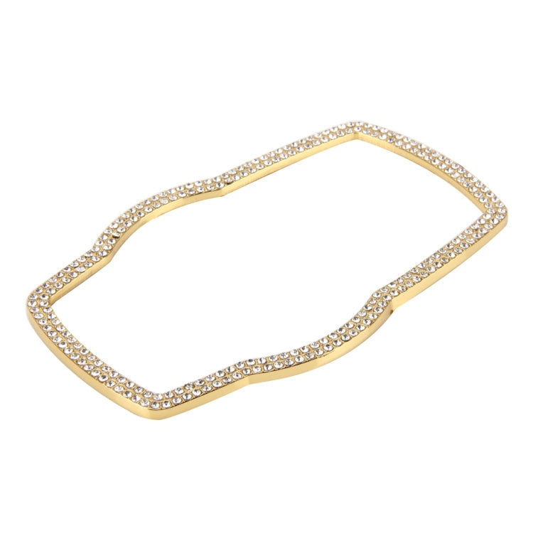 Car Aluminum Steering Wheel Decoration Ring with Diamonds For BMW(Gold) by buy2fix