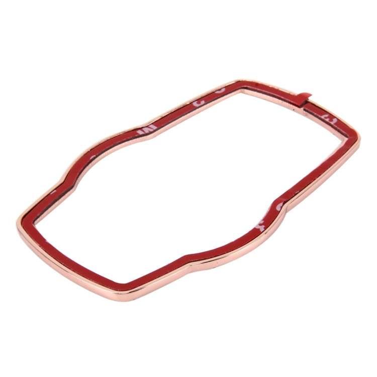 Car Aluminum Steering Wheel Decoration Ring with Diamonds For BMW(Rose Gold) by buy2fix