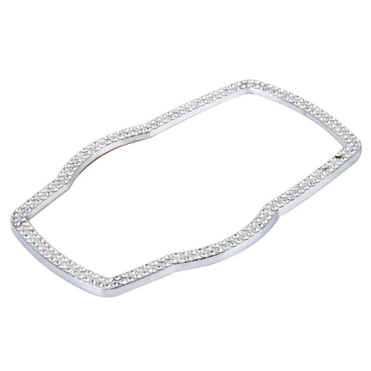 Car Aluminum Steering Wheel Decoration Ring with Diamonds For BMW(Silver) by buy2fix